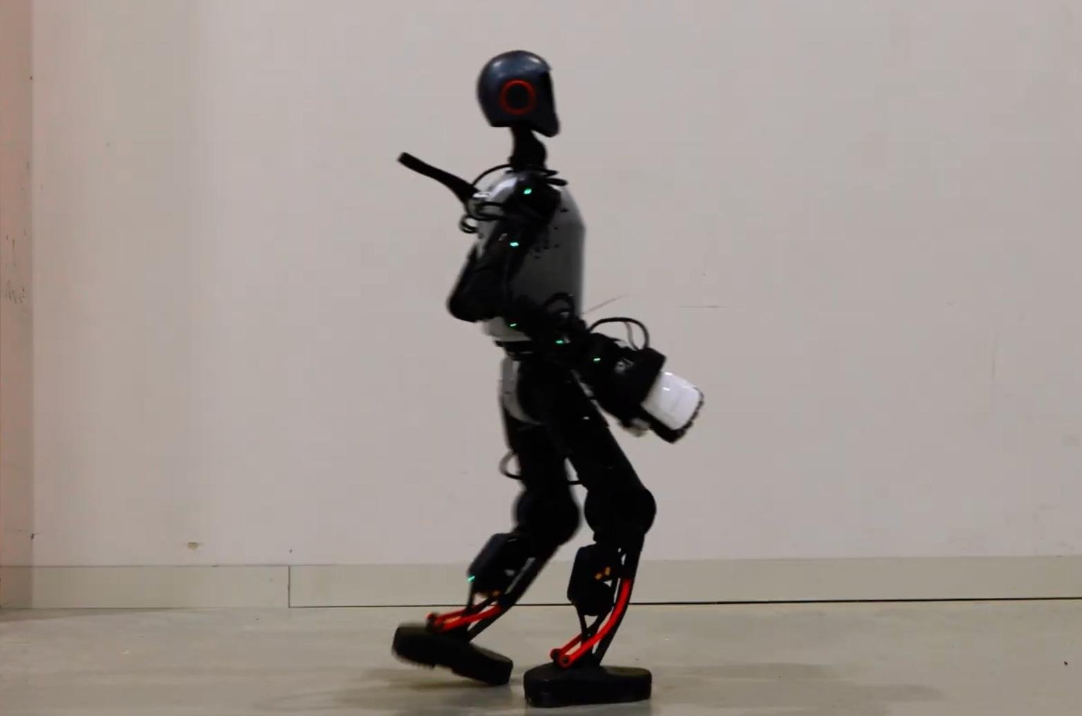 Roger walking during a laboratory demonstration